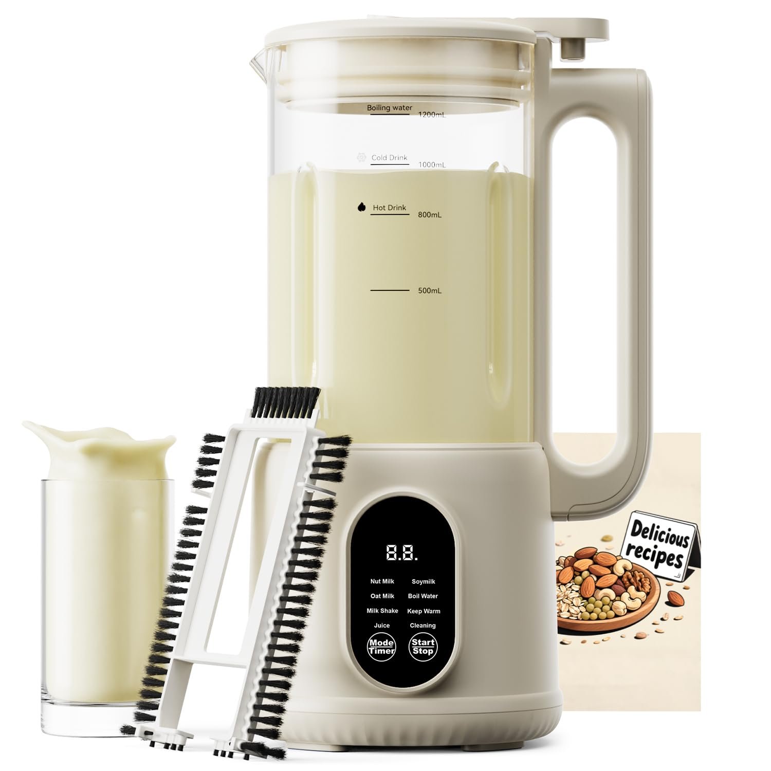8-in-1 Nut Milk Maker: Creamy Plant Milk in Minutes for $47 Version 1.0.0