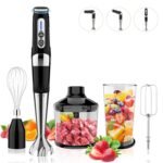 cordless-immersion-blender-4-in-1-rechargeable-electric-hand-blender-21-speeds-3-angle-adjustable-with-700ml-chopper-700ml-beaker-egg-whisk-and-beater-for-smoothies-soup-baby-food-black-
