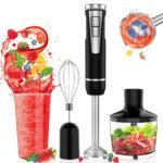 Cordless 4-in-1 Hand Blender: Big Power for Under $60 cordless-immersion-blender-handheld-4-in-1-cordless-hand-blender-with-500ml-chopper-600ml-beaker-egg-whisk-8-speeds-hand-stick-with-usb-rechargeable-for-smoothies-baby-food-soup-black-