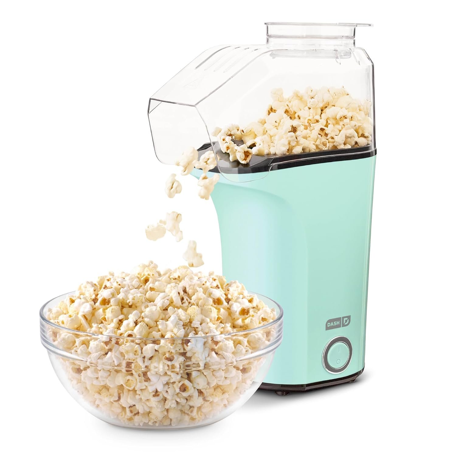 dash-fresh-pop-popcorn-maker-oil-free-air-popcorn-popper-with-measuring-cup-recipe-guide-perfect-for-movie-nights-16-cups-aqua