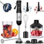 linkchef-7-in-1-immersion-blender-scratch-resistant-2-titanium-steel-blades-800w-hand-blender-20-speed-and-turbo-mode-stick-blender-immersion-with-whisk-milk-frother-food-processor-beaker