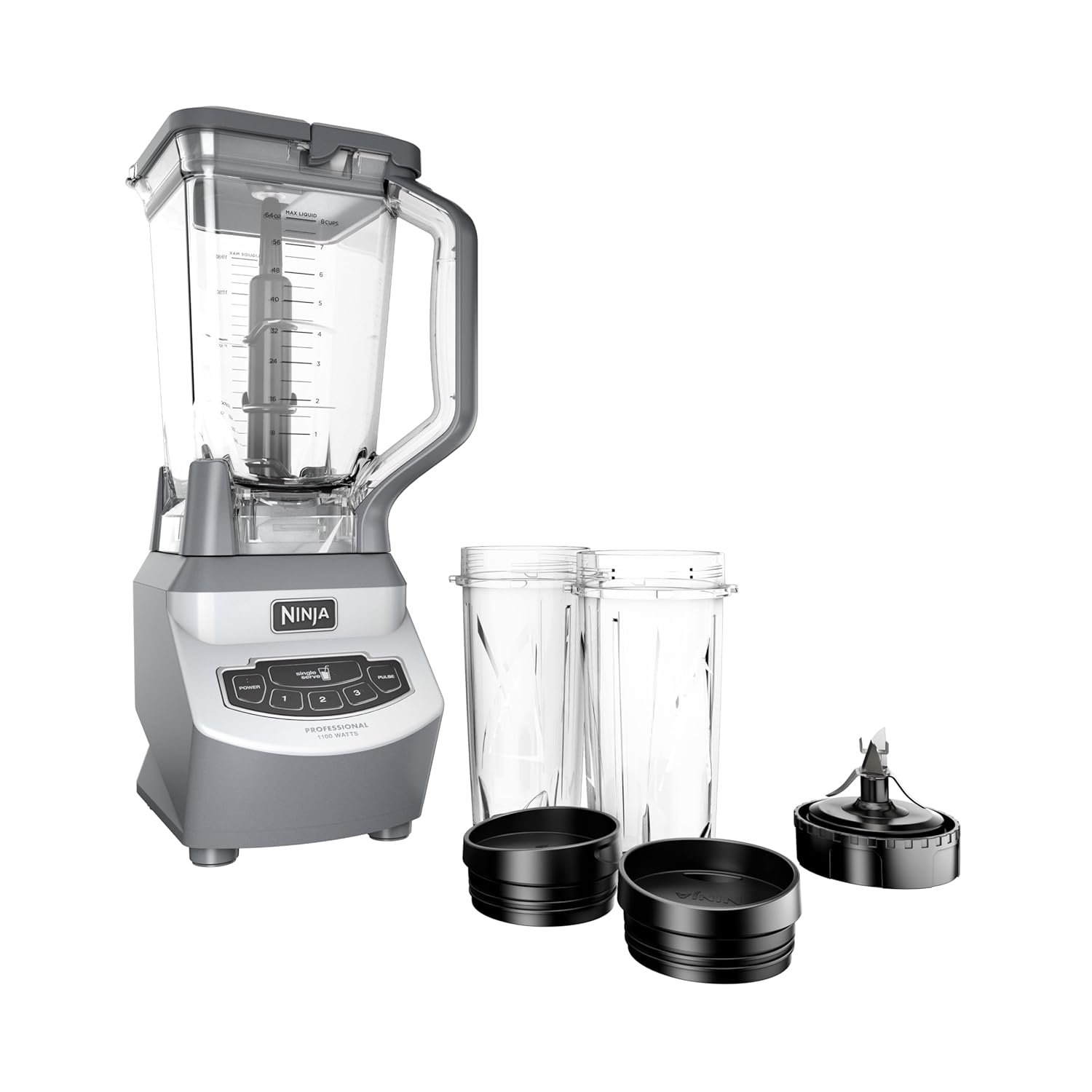 ninja-bl660-professional-compact-smoothie-food-processing-blender-1100-watts-3-functions-for-frozen-drinks-smoothies-sauces-more-72-oz-pitcher-2-16-oz-to-go-cups-spout-lids-gray
