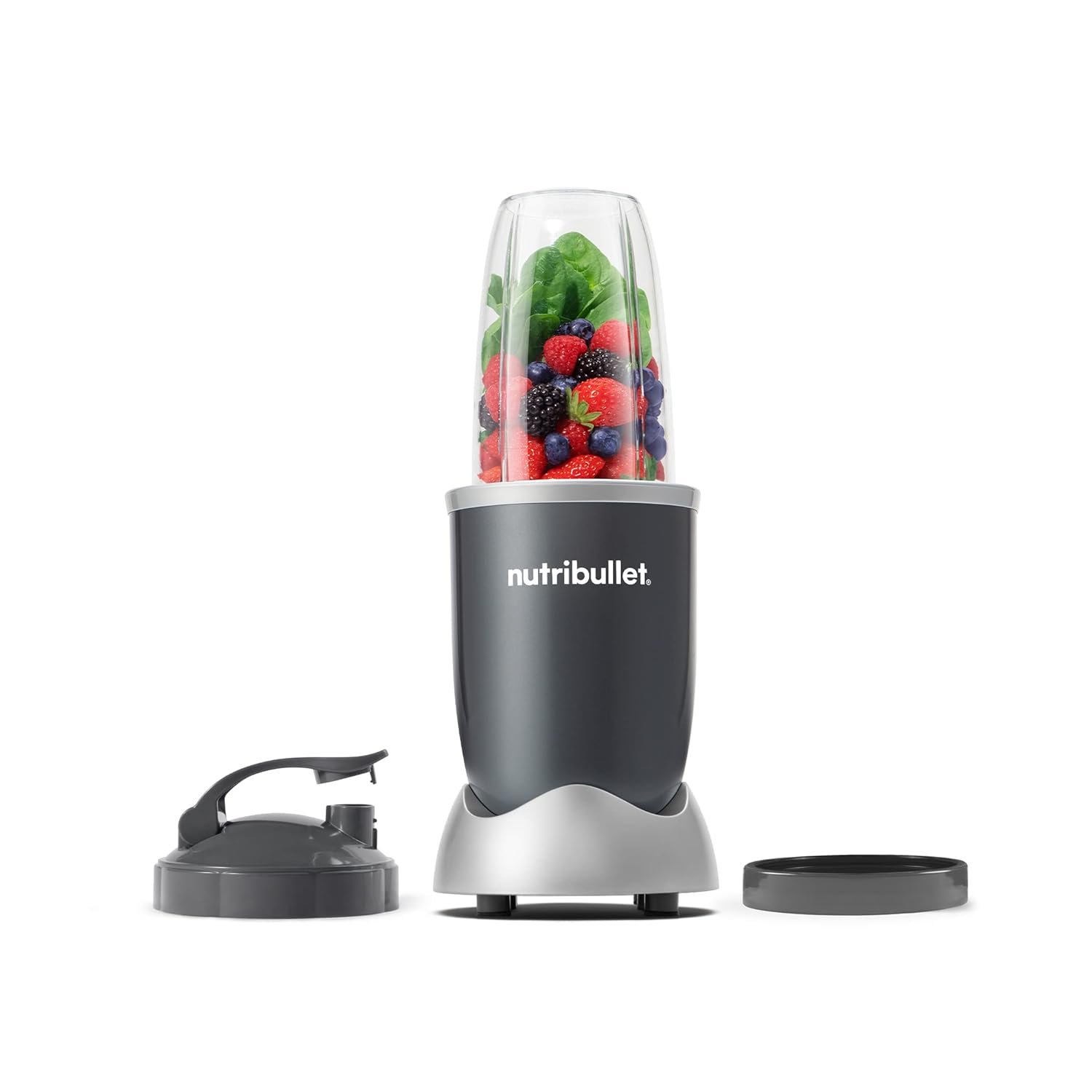 Nutribullet Personal Blender: Fast 600W Smoothies for Under $60 nutribullet-personal-blender-shakes-smoothies-food-prep-and-frozen-blending-24-ounces-600-watt-gray-nbr-0601wm