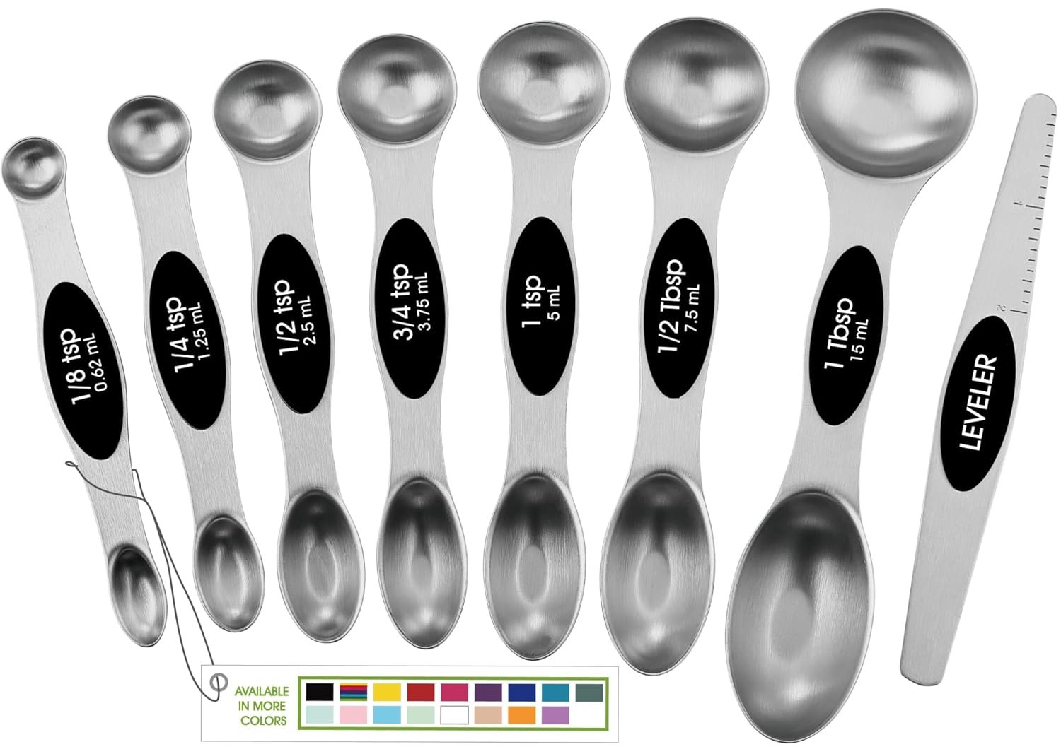 spring-chef-stainless-steel-magnetic-measuring-spoons-set-with-strong-n45-magnets-heavy-duty-metal-kitchen-gadgets-for-baking-cooking-fits-in-most-kitchen-spice-jars-set-of-8-with-leveler-black