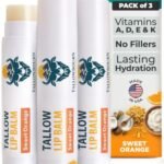 Beef Tallow Lip Balm 3pk