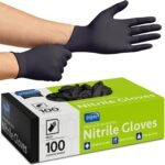 Inspire Black Nitrile Gloves