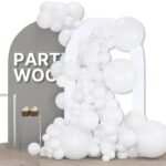 PartyWoo White Balloons