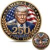 Trump 250th anniversary challenge coin