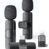 Wireless Lavalier Microphone 2 Pack